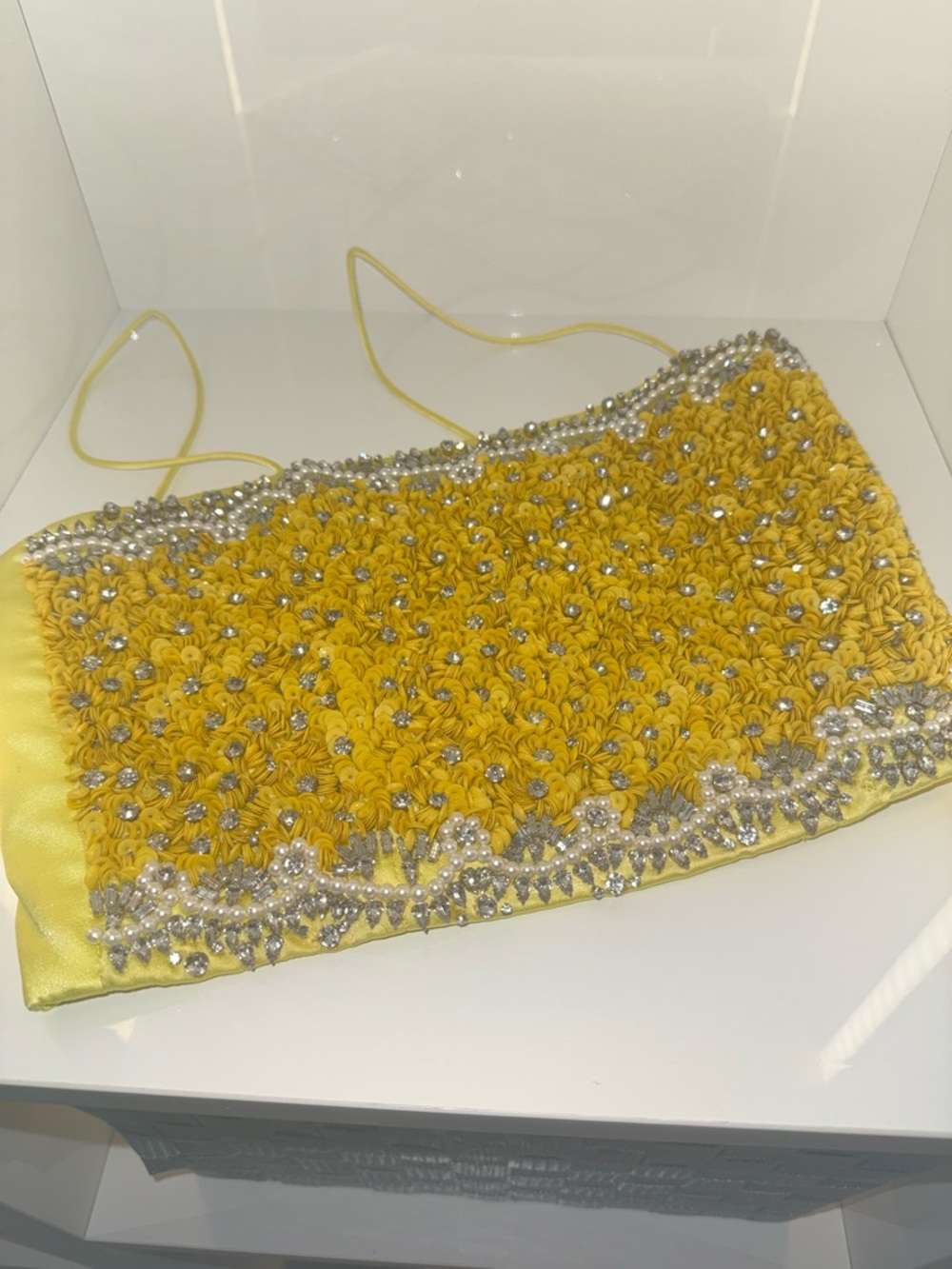 Alice + Olivia Lemon Sorbet Halter Dress